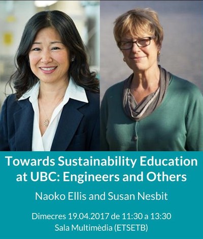 Talk: 'Toward Sustainability Education at UBC: Engineers and Others'