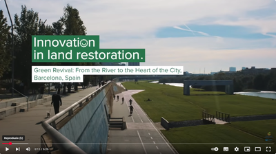 Elisabet Roca participates in the United Nations G20 video on land restoration presenting the case of the Besòs River