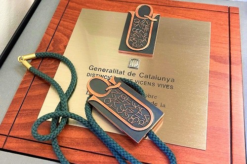 Distintió premis Jaume Vicens Vives - Generalitat de Catalunya