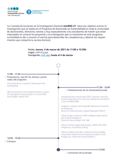 Jornada de iniciación en la investigación del 4 de marzo