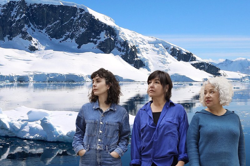 Crema, Groenlandia. Intérpretes: Susana Eva Martínez, Anna Roy, Gemma Charines. (Fuente: TeatrEòlia)
